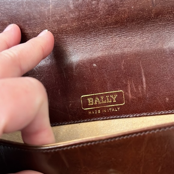 BALLY BROWN LEATHER DOCUMENT/ PORTFOLIO CASE - Picture 8 of 16